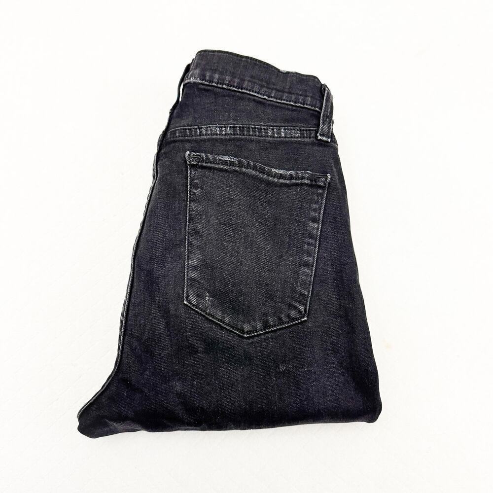 Alice & Olivia Good High Rise Skinny Noir Denim Jeans Size 27